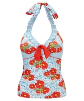 Mix And Match Halterneck Tankini Top