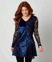 Mix It Up Velvet Tunic