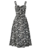 Monochrome Button Through Dress