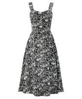 Monochrome Button Through Dress