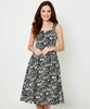 Monochrome Button Through Dress