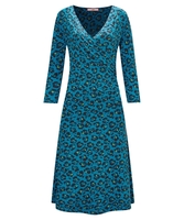 Moonlit Petal Wrap Dress