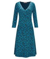Moonlit Petal Wrap Dress