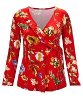 Moonlit Petal Wrap Top