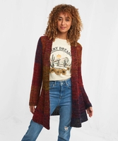 Multicoloured Longline Cardigan