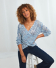 Ocean Blues Wrap Sweater