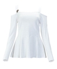 Open Shoulder Basic T-Shirt