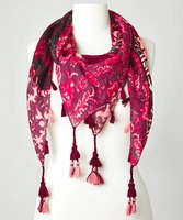 Ottoman Patchwork Tassel Scarf