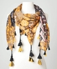 Ottoman Patchwork Tassel Scarf