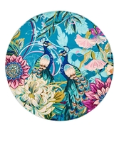 Perfect Peacock Round Rug