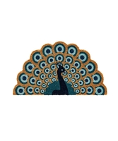 Perfect Peacock Shaped Doormat