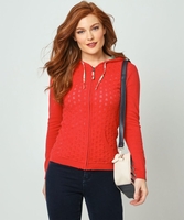 Perfect Pointelle Hooded Knit