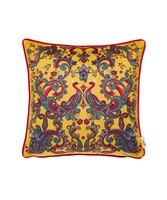 Perfectly Placed Peacock Reversible Cushion