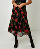 Pleated Mesh Skirt