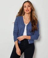 Pointelle Heart Cardigan