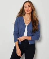 Pointelle Heart Cardigan