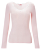 Pointelle Thermal Long Sleeve Top