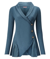 Pointelle Wrap Knit