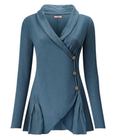 Pointelle Wrap Knit