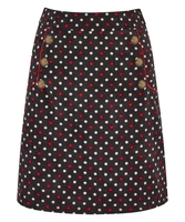 Polka Dot Cord Skirt