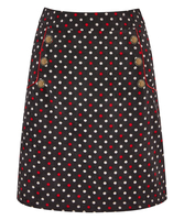 Polka Dot Cord Skirt