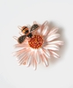 Retro Daisy And Bee Brooch
