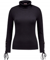 Ribbed Turtleneck Top