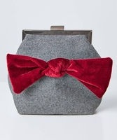 Rockefeller Velvet Bow Bag