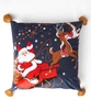 Santa Scene Tassel Cushion