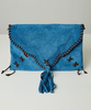 Sassy Suede Whip Stitch Bag