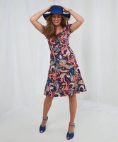 Sassy Swirl Print Dress