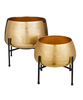 Set Of 2 Gold Planters