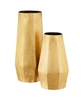 Set Of 2 Gold Vases