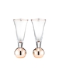 Set Of 2 Stemless Champagne Glasses