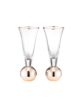 Set Of 2 Stemless Champagne Glasses