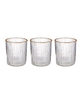 Set Of 3 Blossom Tealight Holders