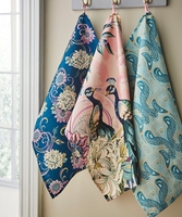 Set Of 3 Perfect Peacock Teatowels