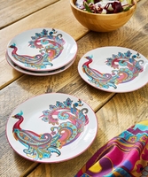 Set Of 4 Perfect Peacock Side Plates