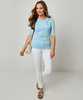 Short Sleeve Ribbed Knit Jumper