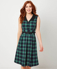 Sleeveless Check Dress