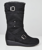Snazzy And Snug Wedge Boots