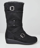 Snazzy And Snug Wedge Boots