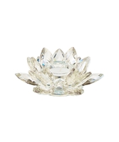 Sunkissed Glass Flower Tealight Holder