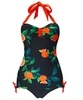 Sweet Orange Vintage Swimsuit