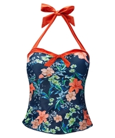 Sweetheart Halterneck Tankini Top