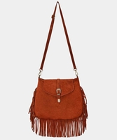 Tan Suede Boho Bag
