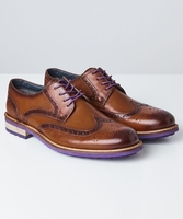 Violet Flash Brogues