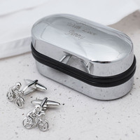 Bike Cufflinks In Personalised Box