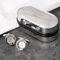 Button Cufflinks In Personalised Box