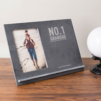 Engraved Slate Chalkboard Photo Frame - No.1 Grandad